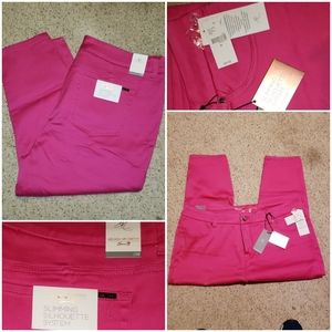 Pink skinny ankle pant